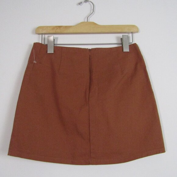 Love on a Hanger Mini Skirt Tan 5 Casual Fall Edgy - Picture 5 of 10